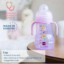 Taza de entrenamiento, vasos de entrenamiento para bebés con asas, niño, 8 onzas, 1 unidad,40870419 - Azul Marino - Ver 6