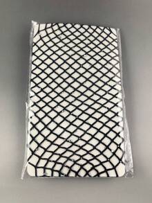 性感宝石闪亮钻石渔网连裤袜，高腰紧身闪亮水晶透明紧身裤 - 黑與白 - 查看 6