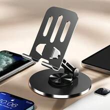 Giá đỡ điện thoại bằng hợp kim kim loại màu đen tím, xoay 360°, điều chỉnh độ cao, có thể gập lại, để bàn, đế chống trượt, chắc chắn, chịu lực tốt, thích hợp cho gọi video, xem phim truyền hình, xem phim, phát trực tiếp, chơi game, nấu ăn, trang điểm, làm việc tại nhà, phòng ngủ, phòng tắm, nhà bếp. Phụ kiện bàn làm việc hoàn hảo. Món quà Giáng sinh, ngày lễ, sinh nhật hoàn hảo cho gia đình, bạn bè, quà tặng Ngày Phụ nữ, quà sinh nhật, quà kỷ niệm. - Nhiều màu - Xem 2