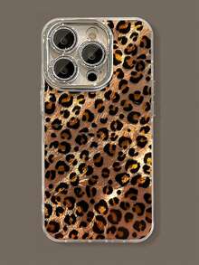 1pc Leopard Print Bow Kickstand Phone Case Compatible With Apple 11/12/13/14/15/16/17 Pro Max - Multicolor - View 3