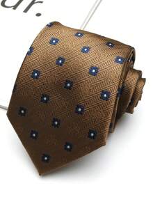 1pc Unisex Square Handmade Necktie, Suitable For Casual, Street, Daily, Party, Business, Wedding - Multicolor - View 10