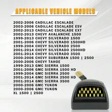 Luces de Placa de Matrícula LED Compatibles con Chevy  1500 2500HD 3500HD, Avalanche, Suburban, Tahoe, GMC Sierra, Yukon, Cadillac Escalade 1999-2014, 48-SMD 6500K Super Blanco (Actualización-Blanco) - MejoraBlanco - Ver 8