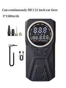 5000A Peak Portable Car Jump Starter With Air Compressor, Emergency Battery Pack, 2.11 Gallon (Gas Version), 1.72 Gallon (Battery Version), 150 PSI Tire Inflator Pump, 12V Car Battery Jump Starter, 5-In-1 Function, Battery Charger - Multicolor - View 11