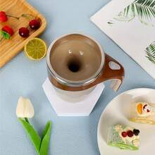 Rechargeable Magnetic Self Stirring Mug Stainless Steel Auto Mixing Coffee Cup Electric Lazy Travel Tumbler With Lid 400ml Protein Shaker Bottle For Coffee Tea Hot Chocolate Cocoa Milk Protein Powder Office Home Gym Car Camping Christmas Birthday Gift Men Women Dad Mom - 彩色 - 查看 4