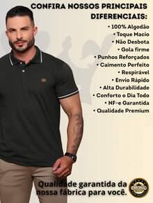 Kit Of 2 High Quality Polo Shirts 100% Cotton Men's Basic T-Shirt Autumn Spring Spring/Autumn Summer Winter All Spring/Summer Autumn/Winter Spring/Summer/Autumn Regular Fit Christmas Thanksgiving Valentine's Day Pride Month Teacher's Day Father's Day Polo Shirt - 軍事和海軍陸戰隊 - 查看 4