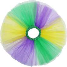 Váy tutu voan sọc cầu vồng nhiều màu sắc, dài 30cm, phù hợp cho thanh thiếu niên và người lớn có vòng eo 40cm, đa năng cho mọi mùa, múa ba lê, lễ hội, biểu diễn kịch, chương trình trường học, chạy bộ, tiệc tùng, sân khấu, váy lót nhiều màu. - nhiều màu - Xem 3