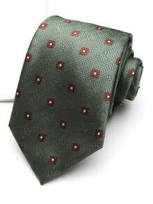 1pc Unisex Square Handmade Necktie, Suitable For Casual, Street, Daily, Party, Business, Wedding - Multicolor - View 6