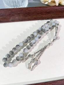 3pcs 10mm Glass Crackle Muslim Prayer Beads Tasbih Bracelet - Multicolor - View 16