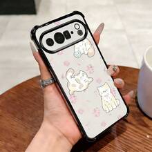 苹果phonecase粉色玫瑰小猫867JPSJQNDDKiPhone13Pro圣诞礼物12Pro新年礼物5男女朋友12生日礼物13防摔优质 - 黑色 - チェックする 2
