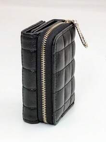 Compact Multi-Function Card Holder Wallet - Black - View 4