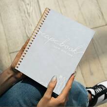 دفتر وصفات A5 لتدوين وصفاتك الخاصة - كتاب طبخ فارغ حلزوني يحتوي على 144 وصفة - غلاف أنيق ودفتر وصفات كبير - تخطيط سهل الاستخدام - مقاس واحد - مشاهدة 6