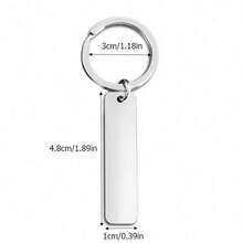 1个“我爱你到死星再回来”钥匙扣，极客粉丝科幻极客礼物 - 銀色 - 查看 3