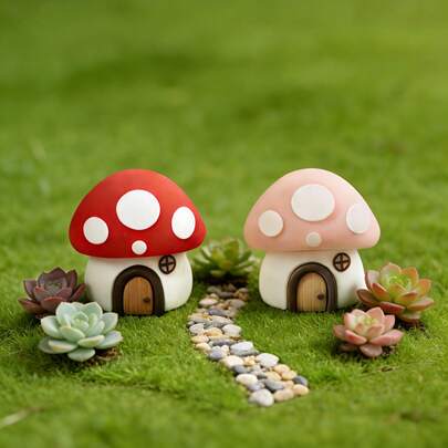 1 món đồ trang trí bàn làm việc hình ngôi nhà nấm, phụ kiện trang trí phòng theo phong cách Ins độc đáo, đạo cụ trang trí tiểu cảnh sáng tạo, phù hợp với nhiều không gian để tạo góc ấm cúng, mềm mại và dễ thương giúp xoa dịu những ngày mệt mỏi, chúc bạn tìm thấy hạnh phúc và sự dịu dàng trong những ngày thường nhật.
