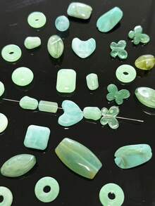 High Quality Colored Dyed Coffee-Colored Acrylic Irregular Beads, Handmade DIY Earrings, Necklaces And Bracelets Beads Materials