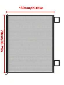 Retractable Pet Fence, Anti-Cat Escape Barrier, Pet Gate, Cat Door, Entry Barrier - Multicolor - View 6