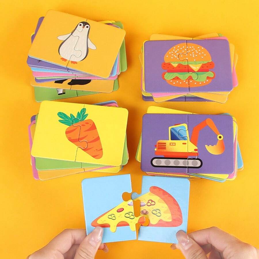 16pcs Montessori Puzzle Set, Early Education Puzzle Toys, Interesting Early Education Puzzle Game, Simple And Easy To Play, Puzzle Game, Puzzle Gift, Teaching Supplies, Classroom Supplies, Student Supplies, Stationery, School Supplies, Back To School Gift, Children's Birthday Gift