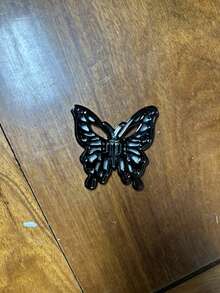 蝴蝶手机支架，镀铬粘性桌面/平板电脑支架，新款豪华款