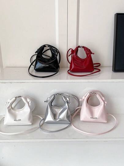 1pc Girls' PU Solid Color Handbag, Fashionable High-Value Mini Crossbody Bag, Niche Shoulder Bag For Commuting, Lightweight Luxury Versatile Coin Purse & Lipstick Case, Magnetic Closure, Suitable For Daily Matching, Shopping, Gatherings, Perfect Gift For Girls