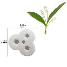 1个铃兰造型的聚合物粘土模具，适用于聚合物粘土首饰制作和耳环爱好者 - 迷你粘土模具 - 白色 - 查看 4