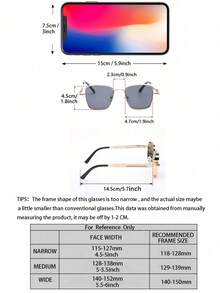 1-2pcs Men Metal Geometric Superior Quality Luxury Never Outdated Fashion Glasses For Fishing Boating Summer Holiday Gift Outdoor Casual Activities Vacation Outfits Street-Photography Accessories - Multicolor - View 10