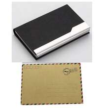 名片夹大容量 PU 收纳盒，适用于办公室、展会学校用品、返校季的便携式收纳盒 - 皮質商務名片夾 - 查看 36