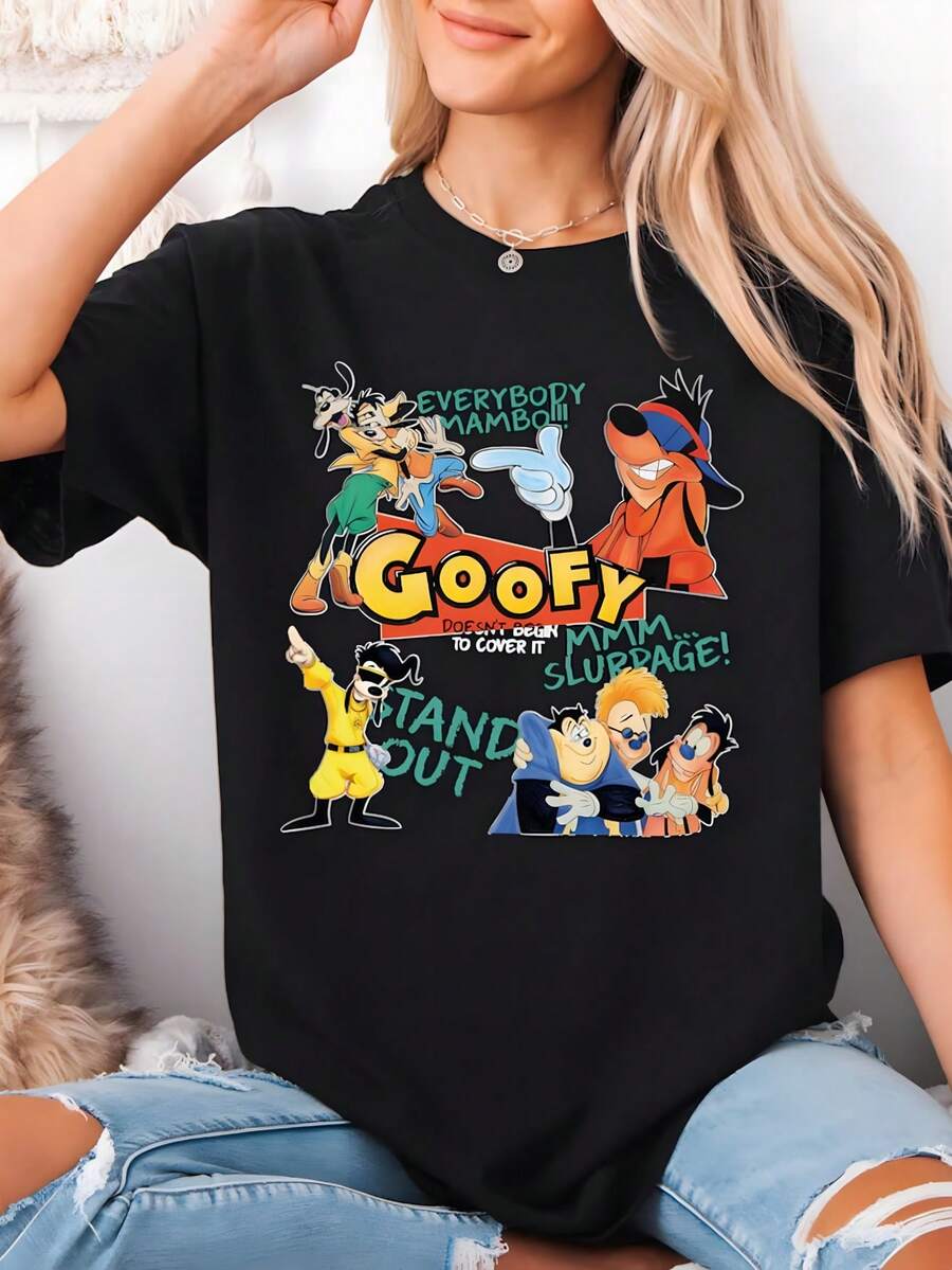 A Goofys Movie Shirt, Max Goof Tee, Bobby Zimmeruski T-Shirt, Everybody Mambo Hoodie, Disneyland Matching Family Vacation Sweatshirt1 - Black - View 1