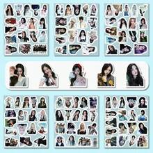 103张KATSEYE女团贴纸书 - K-Pop偶像拼贴画，包含标志性姿势和服装，自粘不对称剪裁，适合DIY手工、笔记本电脑、贴纸 - 韩剧粉丝（KATSEYE成员）照片卡（随机款式） - 彩色 - 查看 7