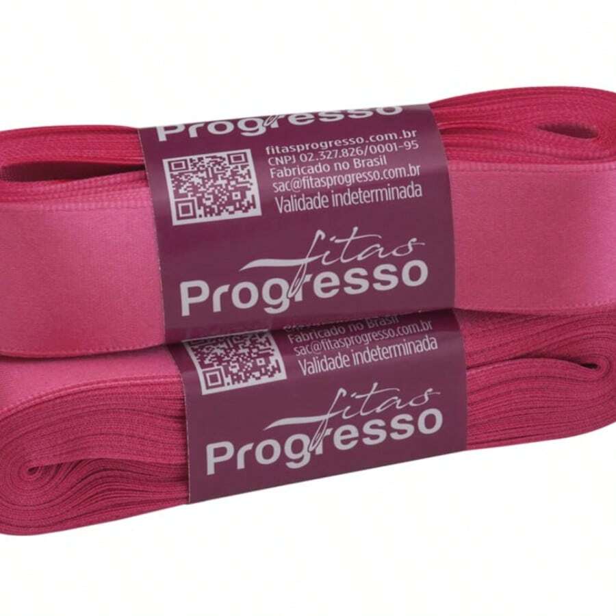 Satin Ribbon, 22mm Wide, In 10m Lengths. - CITRUS ROSE(279) - View 1