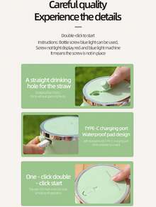 便携式榨汁机、迷你果汁杯、奶昔和碎冰机，适合家庭、学生宿舍和户外使用