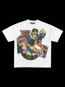 CYCLOPS VINTAGE TEE SHIRT, GIFTFOR FAN, UNISEX SHIRT CREWNECK MADEIN USA - 白色 - 查看 1