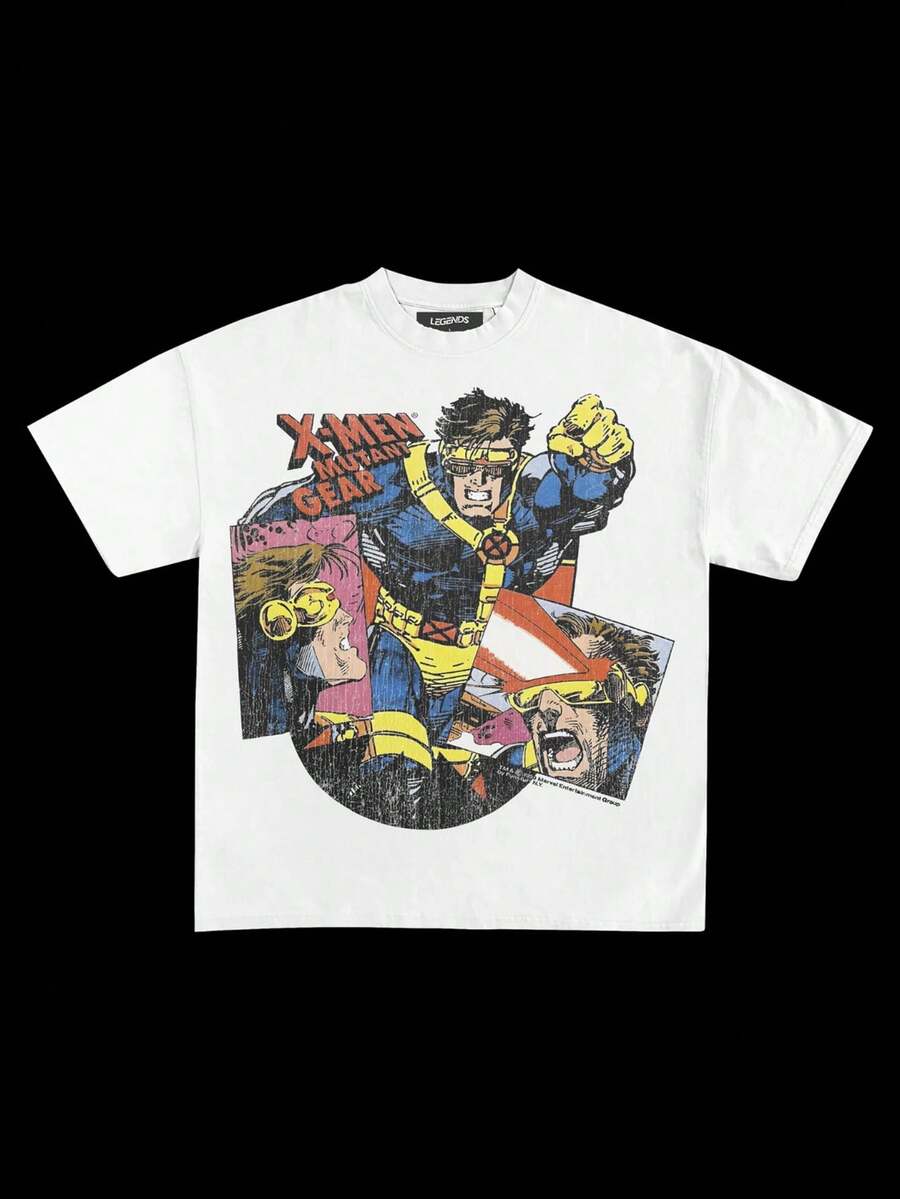 CYCLOPS VINTAGE TEE SHIRT, GIFTFOR FAN, UNISEX SHIRT CREWNECK MADEIN USA - 白色 - 查看 1