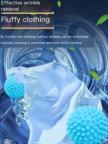 可重复使用的洗衣球套装 - 除毛球、防皱、柔顺衣物，无需用电，也适用于宠物、宠物玩具、洗衣机配件、洗衣工具，适用于家庭、酒店、自助洗衣店，清洁用品 - 彩色 - 查看 5