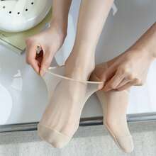 4 Pairs Ramadan Boat Socks For Women, Pure Cotton Thin Breathable Moisture-Wicking Invisible Ankle Socks, Summer - Multicolor - View 3