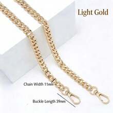 1条简约时尚链条肩带，二合一包带/链条，钱包配件 - 彩色 - 查看 5