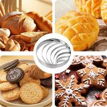 Concha Cutter Mexican Bread Mold Made Of Stainless Steel Concha Stamp Two Sided Mold For Pan Dulce Mexicano Cortadora De Pan, Bread Shape Cutter - 銀色 - 查看 6