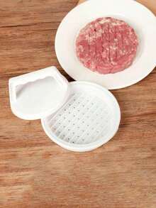 1pc Hamburger Mold, Sandwich Burger Press Mold, Meat BBQ Party Burger Maker Mold, Kitchen Tool Accessory, Hamburger Maker (White) - Multicolor - View 5