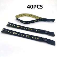 40 chiếc/5 chiếc Vòng tay dùng cho hoạt động, tiệc tùng, đám cưới, quán bar, sự kiện, cuộc thi, nhãn dệt, quầy lễ tân VIP, vòng đeo tay - Nhiều màu - Xem 15