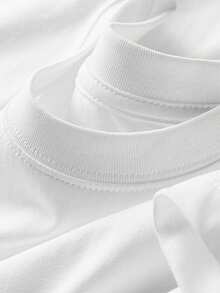 0-8XL Women Casual Short Sleeve T-Shirt Cute Cat Print Round Neck Breathable Tee Machine Washable All-Season Comfort Fit For Casual Attire Ladies T Shirts Comfortable Fit Versatile Top Playful Design Durable Construction Printed Top Fashion Enthusiasts - trắng - Xem 3