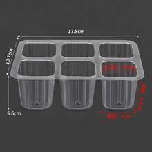 6-Cell Seedling Tray, Gardening Planter Pot With Lid And Moisture Retention Tray, Promotes Germination For Optimal Sprouting! - Green - View 3