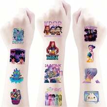 25pcs/Pack Cartoon Witch Hunting Stickers, K-Pop High-End Colorful Cartoon Anime Graffiti Creative Stickers (Random Styles) - Multicolor - View 3