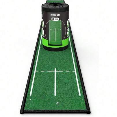 PuttOUT Slim Golf Putting Mat, 240cm X 25cm