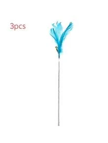 3pcs Cat Toys Set, Including Teaser Wand, Fairy Wand, And Feather Stick With Bell, Designed For Pets, Durable, No Battery Required - Multicolor - View 12