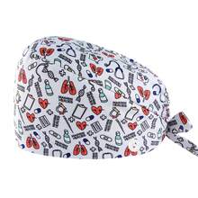 1pc Fashionable Printed Design Surgical Cap, Nurse Cap, Nursing Accessory, Anti-Bacterial & Dust-Proof, Unisex Design With Adjustable Strap, Sweatband, Suitable For Doctors, Nurses, Beauty Salon, Chefs, Waiters, Veterinarians, Housekeepers, Featuring Cosmic Element Polyester Printing, Suitable For Medical, Office, Home Use All Year Round - Multicolor - View 16