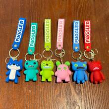 1pc Cute Monster Teeth Keychain - Figurine - Funky Tooth Buddy Backpack Charm - Birthday Gift - Holiday Gift - Easter Gift - Halloween Gift - Valentine's Gift - Christmas Gift - Present - Doll - Multicolor - View 1