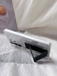 1pc Transparent TPU Shockproof Phone Case With Kickstand, Compatible With IPhone 15/15 Pro/15 Plus/15 Pro Max, 16/16 Pro/16 Plus/16 Pro Max, 17/17 Pro/17 Pro Max, Galaxy S23 Ultra/A14/A24, Android Phones Redmi Note 12 Pro, Pixel 8/8 Pro - Multicolor - View 3