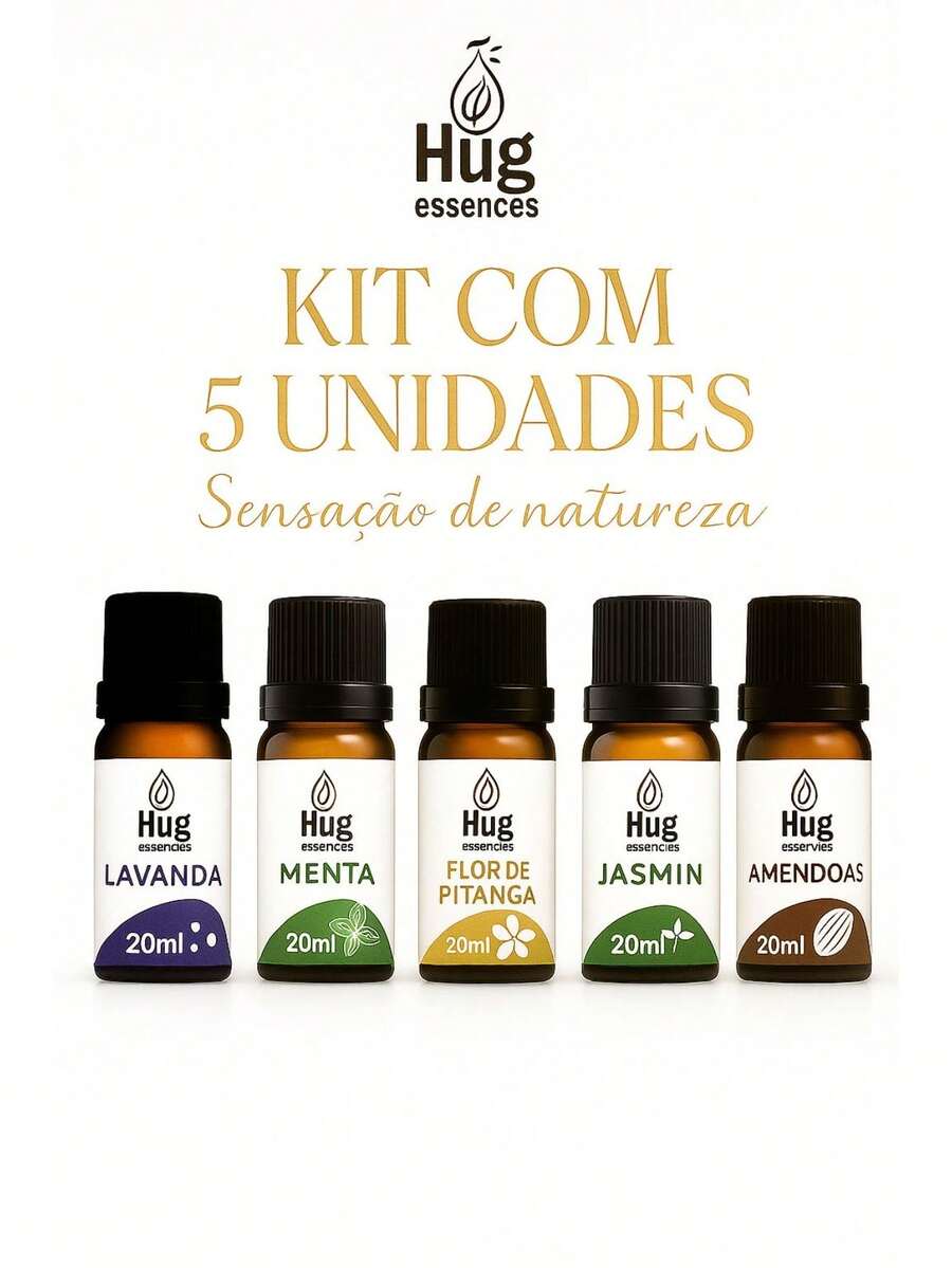 20ml Aromatherapy Essential Oil Kit | For Humidifiers, Room Diffusers And Water-Soluble Air Fresheners - 套裝包含5個 - 查看 1