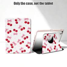 Cherry 1pc PU Leather Case With Stand, Pen Slot, 720 Degree Rotating Holder, Auto Sleep/Wake Function, Compatible With Honor Pad 8/9/10, Honor GT 11.5inch/X7/X8A/X9/X8Pro/X9Pro/V9/V8 Pro, Matepad 11 Inch 2023/2022, Matepad 11.5 (2026), Redmi, OPPO, VIVO, Apple IPad 10th Generation/IPad 11 2025 (A16), And More - Multicolor - View 8