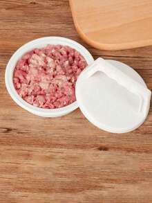 1pc Hamburger Mold, Sandwich Burger Press Mold, Meat BBQ Party Burger Maker Mold, Kitchen Tool Accessory, Hamburger Maker (White) - Multicolor - View 6