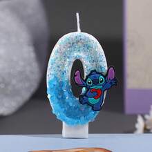 Nến sinh nhật chủ đề Stitch màu xanh dễ thương, nến số từ 0-9 tinh tế, nến sinh nhật hoạt hình sáng bóng, nến kỷ niệm, quà tặng nhỏ trang trí tiệc - Nhiều màu - Xem 20