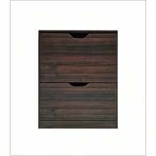 新品 下駄箱 2段 2層 シューズラック 玄関収納 ひとり暮らし スリムタイプ 靴収納 ラック 靴収納棚 安定 - ブラウン + パーティクルボード1 - チェックする 2
